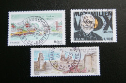 FRANCE 2014  .LOT  DE  3  TIMBRES  NEUFS  OBLITERES  ( Vendus  Au  Prix  D' Achat ) - Gebruikt