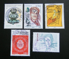 FRANCE 2016  .LOT  DE  5  TIMBRES  NEUFS  OBLITERES  ( Vendus  Au  Prix  D' Achat ) - Gebruikt