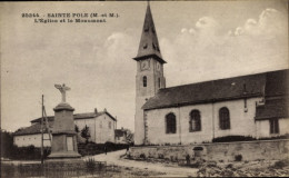 CPA Sainte Pôle Lothringen Meurthe Et Moselle, Kirche Und Denkmal - Sonstige & Ohne Zuordnung