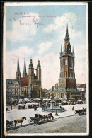 AK Halle A. S., Marktplatz, Roter Turm, Stadtkirche - Otros & Sin Clasificación