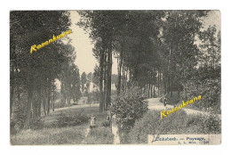 Linkebeek Landschap Paysage Geanimeerd Meisje Haalt Water Uit De Beek Met Emmer - Linkebeek