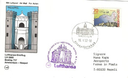 1992-Olanda Cartolina I^volo Lufthansa LH 3500 Amsterdam Napoli Del 18 Maggio - Luchtpost