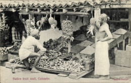 CPA Colombo Ceylon Sri Lanka, Einheimischer Obststand - Sri Lanka (Ceylon)