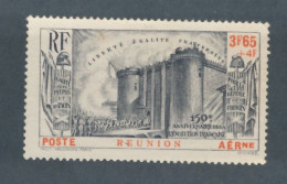 REUNION - POSTE AERIENNE N° 6 NEUF* AVEC CHARNIERE - COTE : 35€ - 1939 - Posta Aerea