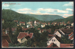 AK Bad Suderode A. Harz, Ortsansicht Mit Wohnhäusern Und Bewaldeten Hügeln - Otros & Sin Clasificación