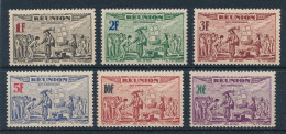 REUNION - POSTE AERIENNE N° 18/23 NEUFS** SANS CHARNIERE - COTE : 6€50 - 1943 - Posta Aerea
