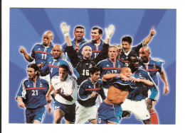 EQUIPE DE FRANCE DE FOOTBALL  EURO 2000 ( Zidane  Barthez  Petit  Pires  Lizarazu  Desailly  Dugarry ..... ) - Calcio