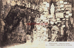 CPA ETABLES SUR MER - COTES D'ARMOR - GROTTE DE ND DE LOURDES - Etables-sur-Mer