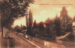 CPA VERNEUIL - EURE - VUE SUR LES FOSSES - Verneuil-sur-Avre