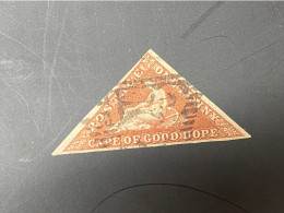Cape Of Good Hope – 1853–1864 1 Penny Red Triangular – SG 3/18 – Scott #1/2 – Used - Capo Di Buona Speranza (1853-1904)