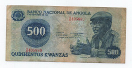 ANGOLA 500 KWANZAS 1979 PICK 116 LOOK SCANS - Angola