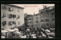 Cartolina Trento, Piazza Delle Erbe - Trento