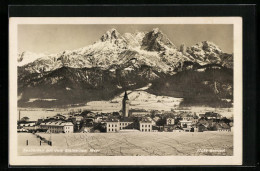 AK Saalfelden, Ortsansicht Mit Dem Steinernen Meer - Autres & Non Classés