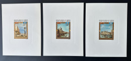 Cameroun Cameroon Kamerun 1972 Mi. 688 - 690 Epreuve Luxe Proof UNESCO Venise Venedig Venezia Gondole Bateau Boat Boot - UNESCO