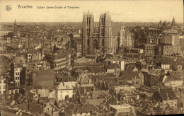 CPA Bruxelles Eglise Saint Gudule Et Panorama - Mehransichten, Panoramakarten