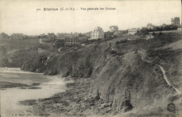 CPA Etables Vue Generale Des Falaises - Etables-sur-Mer