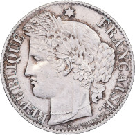 France, 50 Centimes, Cérès, 1895, Paris, Argent, TTB+, Gadoury:419a, KM:834.1 - 50 Centimes
