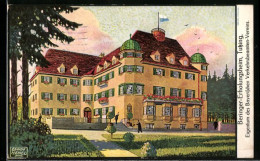 Künstler-AK Edwin Henel: Tutzing, Beringer-Erholungsheim, Eigentum Des Bayerischen Verkehrsbeamten-Vereins - Tutzing