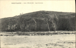CPA Etables Les Grottes - Etables-sur-Mer