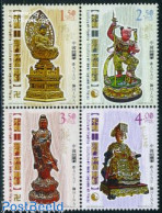 Macao 2010 Wooden Figures 4v [+] Or [:::], Mint NH, Art - Art & Antique Objects - Nuevos