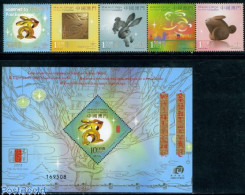 Macao 2011 Year Of The Rabbit 5v [::::] + S/s, Mint NH, Nature - Various - Rabbits / Hares - New Year - Nuevos