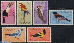Panama 1965 Birds 6v, Mint NH, Nature - Birds - Parrots - Woodpeckers - Toucans - Panama