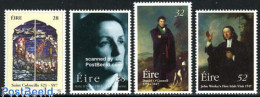 Ireland 1997 Mixed Issue 4v, Mint NH, History - Nature - Religion - Politicians - Dogs - Religion - Art - Authors - St.. - Ongebruikt