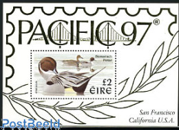 Ireland 1997 Pacific 97 S/s, Mint NH, Nature - Birds - Ducks - Ongebruikt