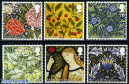 Great Britain 2011 Morris & Co 6v, Mint NH, Nature - Flowers & Plants - Art - Stained Glass And Windows - Ungebraucht