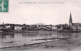 33 -  LANGON - Vue Generale Sur Les Bords De La Garonne - Langon