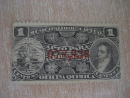 Municipalidad Capital Oficina Quimica Apto Alimentacion Chemical Chemistry Food Tax Revenue Postage Due Fiscal - Chemistry