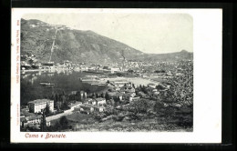 Cartolina Como, Veduta D`insieme Con Brunate - Como