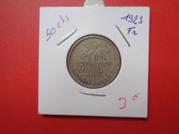 CONGO BELGE 50 Centimes 1923 FR (A.17) - 1910-1934: Albert I