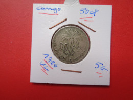 CONGO BELGE 50 Centimes 1926 VL (A.17) - 1910-1934: Albert I