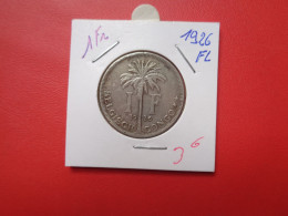 CONGO BELGE 1 FRANC 1926 VL (A.17) - 1910-1934: Albert I