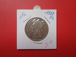 CONGO BELGE 1 FRANC 1927 FR (A.17) - 1910-1934: Albert I
