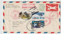 AIramil Letter Statioenry OAKLAND 17.APR.92 To Slovenia(1J) - Briefe U. Dokumente
