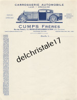 Delcampe - 96 0260 BRUXELLES BELGIQUE 19.. VIERGE Carrosserie Automobile CUMPS Frères Peinture Américaine Rue Des Ateliers - Automobile