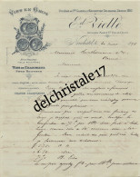 96 0218 NEUCHÂTEL SUISSE 1886 Vins En Gros E. VIELLE GIGON Exposition Nationale De Zurich En 1883 à KUNKELMANN - Alimentare