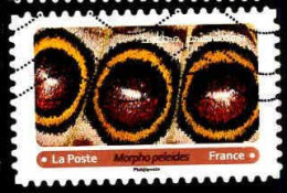 France Poste AA Obl Yv:1812 Mi:7519 Morpho Peleides (L.Ondul-p.points) - Farfalle