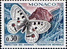 Monaco Poste N** Yv: 809 Mi:966 Parnassius Apollo - Farfalle
