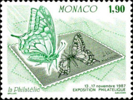 Monaco Poste N** Yv:1585 Mi:1814 La Philatélie Papillon - Farfalle