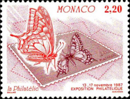 Monaco Poste N** Yv:1586 Mi:1815 La Philatélie Papillon - Farfalle