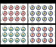 TONGA 2000 NEW MILLENNIUM BIRDS COMPLETE SET OF FULL SHEETS MS MNH - Tonga (1970-...)