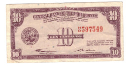 Philippines - 10 Centavos - ND ( 1949 ) - Pick 128 - Philippines