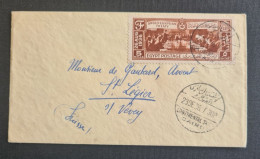 Égypte,  Timbre Numéro 184 Oblitéré De L'hôtel Continental Savoy Pour La Suisse. - Storia Postale