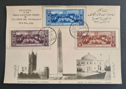 Égypte,  Timbres Numéros 184, 185 Et 186 Oblitérés Du Parlement. - Storia Postale