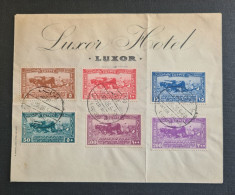 Égypte,  Timbres Numéros 97/102 Sur Enveloppe : LUXOR HÔTEL. - Storia Postale