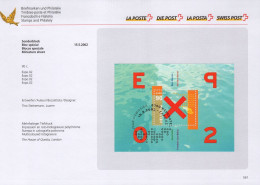 Faltblatt - Sonderblock - Expo 02 - Covers & Documents