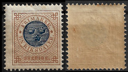 SWEDEN 1877 -1878 Numerals In Circle - 1 Rdr MNH - (NP#167-P49-L1) - Ongebruikt